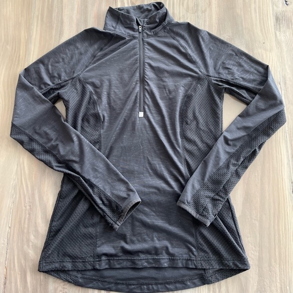 Athleta Tops - Athleta Womens 1/4 zip Pullover Athletic Top Running thumb holes Black Small